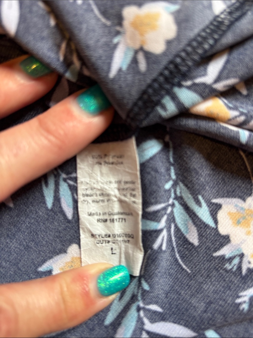 Kaileigh Black Midi Dress with Yellow & Blue Floral Print - Picture 8 of 8